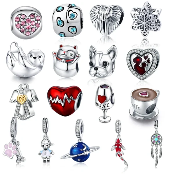 Charm Collection: Sterling Silver Beads