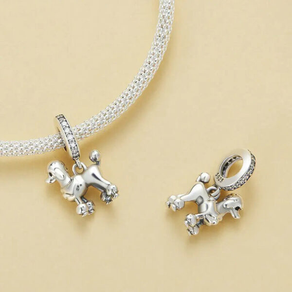 Silver Dog Charms