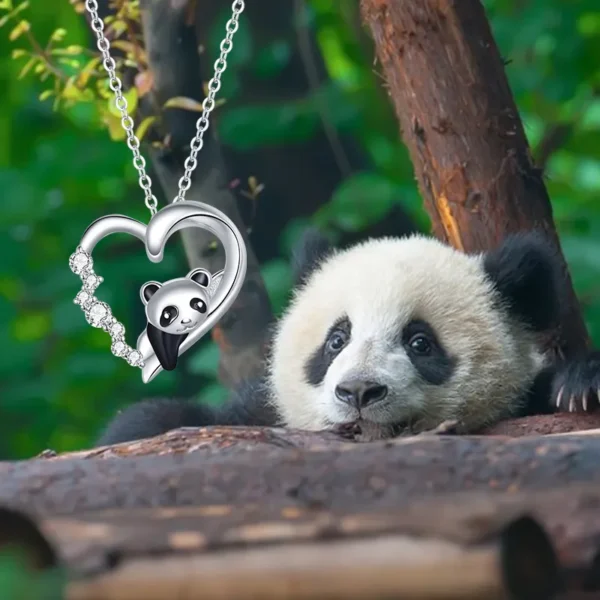 Silver Baby Panda Necklace