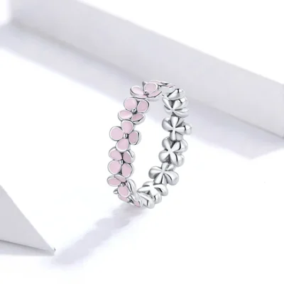 Silver Sakura Wreath Ring