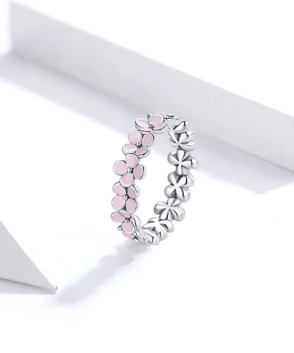 Silver Sakura Wreath Ring