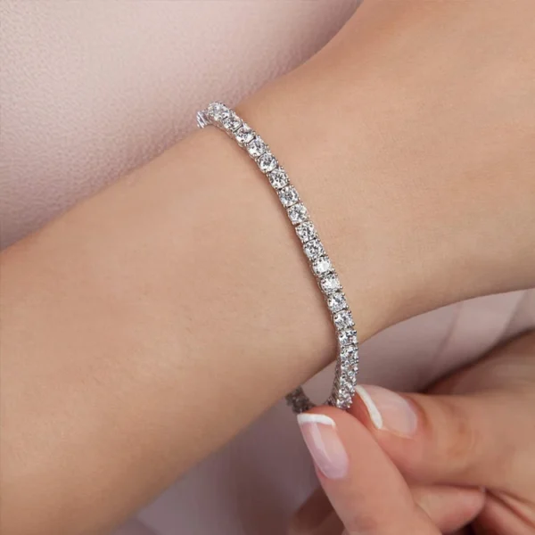 Silver CZ Tennis Bracelet