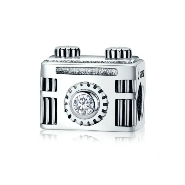 Silver Camera Charm