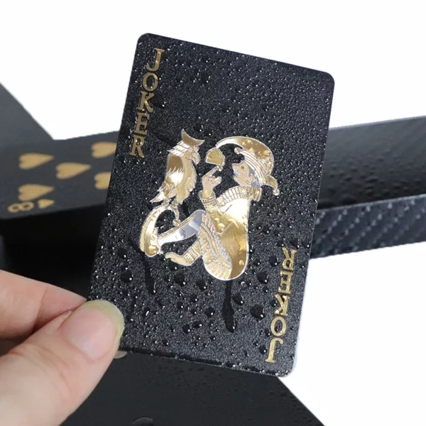 Golden Laminate Waterproof Playing Cards