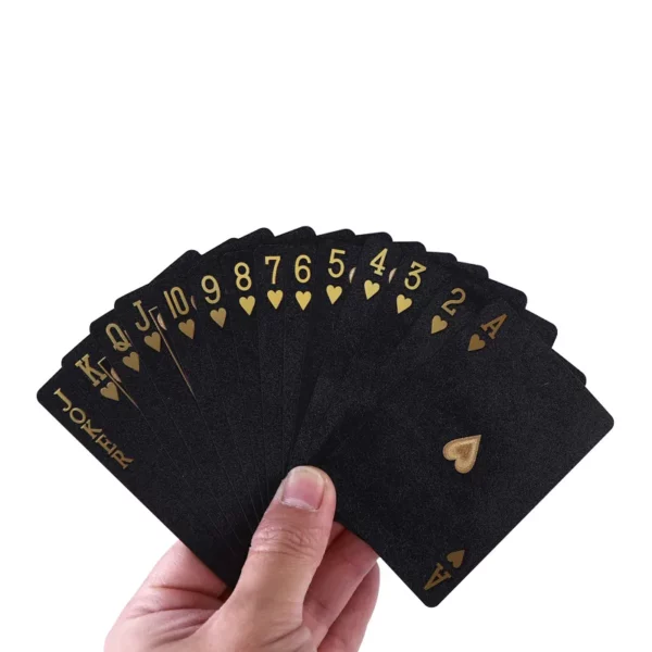 Golden Laminate Waterproof Playing Cards