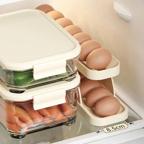 Roll-Down Egg Rack: Space-Saving Egg Storage