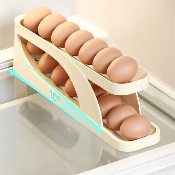 Roll-Down Egg Rack: Space-Saving Egg Storage