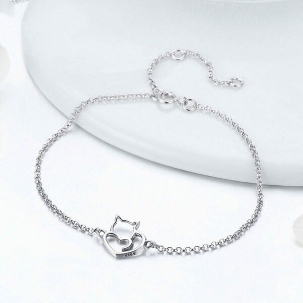 Cat Heart Bracelet