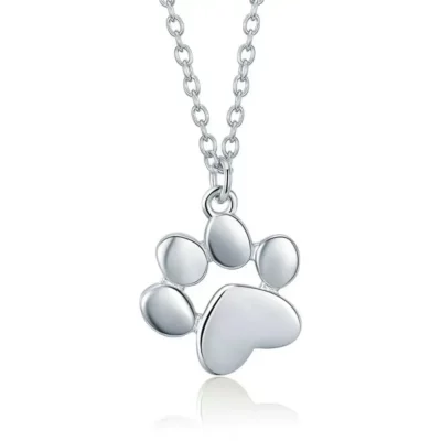 Home 19 Silver Paw Necklace