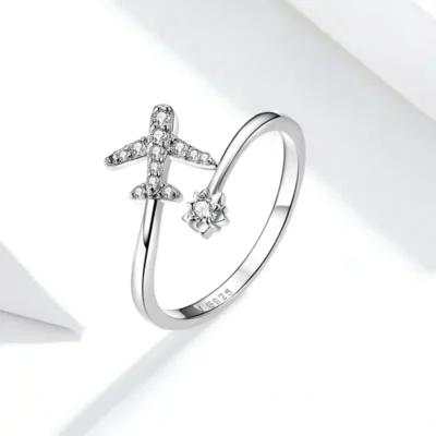 Home 21 Silver Travel Adjustable Ring