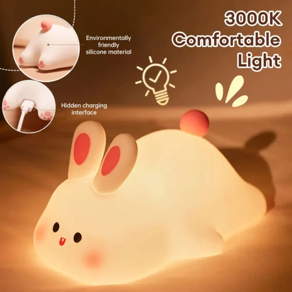 Cute Rabbit LED Night Light