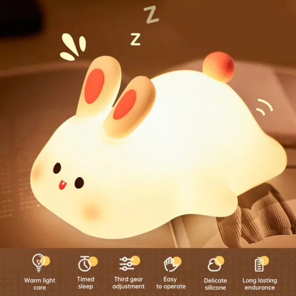 Cute Rabbit LED Night Light